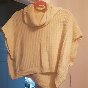 Free People nwt cropped sweater cream